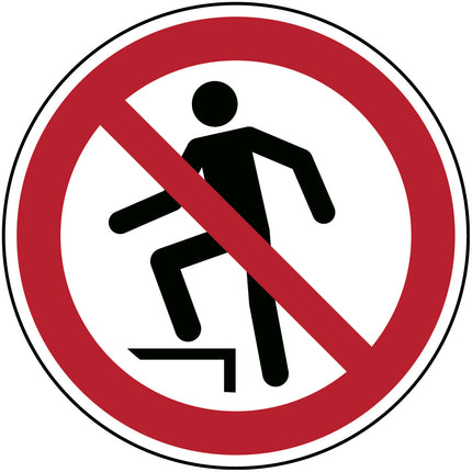 ISO Safety Sign  No stepping on surface