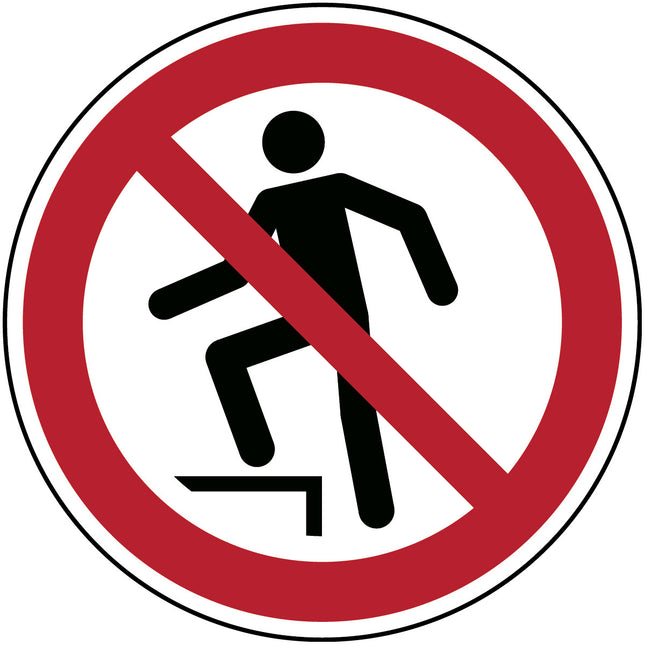 ISO Safety Sign  No stepping on surface