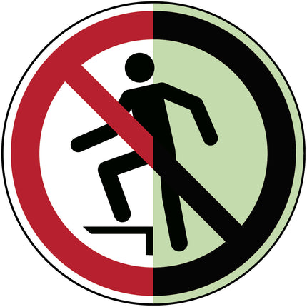 Glowinthedark safety sign