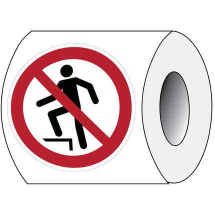 ISO Safety Sign  No stepping on surface