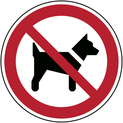 ISO Safety Sign  No dogs