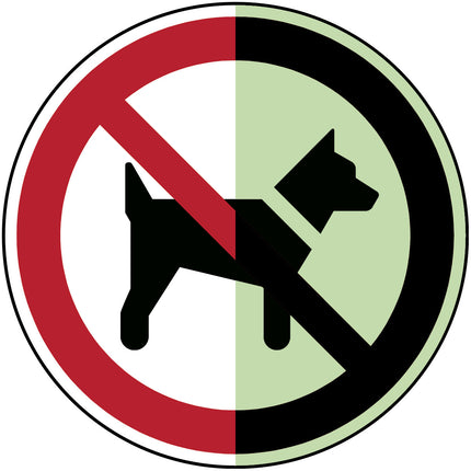 Glowinthedark safety sign