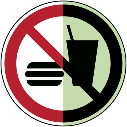 Glowinthedark safety sign