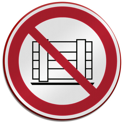 ISO Safety Sign  Do not obstruct