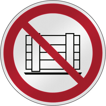 ISO Safety Sign  Do not obstruct