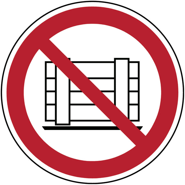 ISO Safety Sign  Do not obstruct