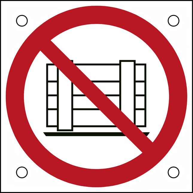 ISO Safety Sign  Do not obstruct