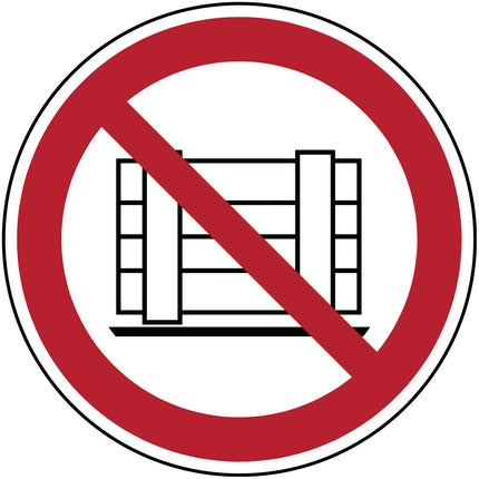 ISO Safety Sign  Do not obstruct