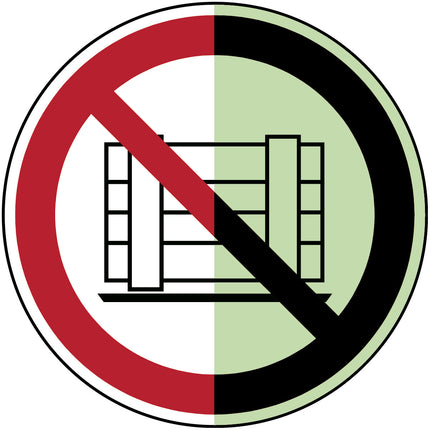Glowinthedark safety sign