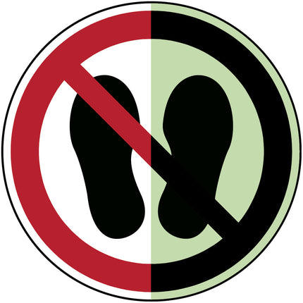 Glowinthedark safety sign