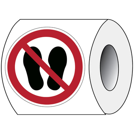 ISO Safety Sign  Do not walk or stand here