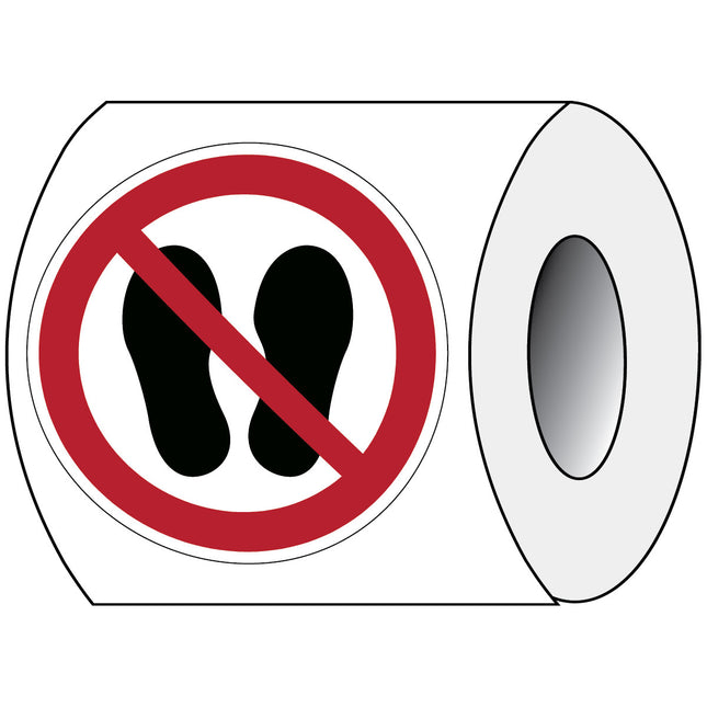 ISO Safety Sign  Do not walk or stand here