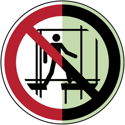 Glowinthedark safety sign