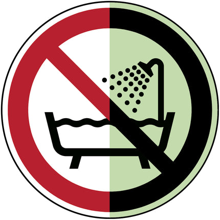 Glowinthedark safety sign