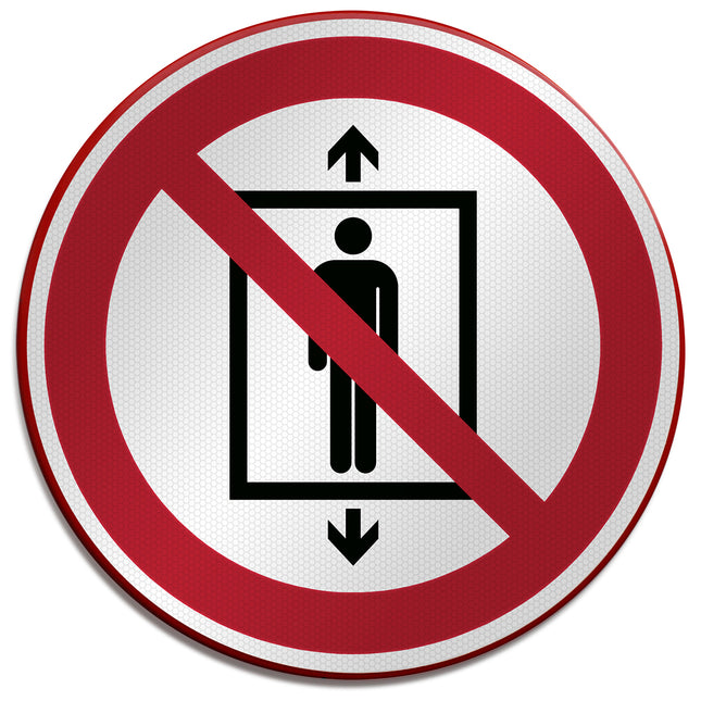 ISO Safety Sign  Do not use this lift for people