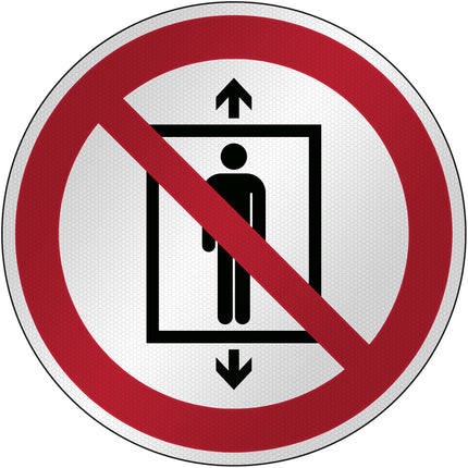 ISO Safety Sign  Do not use this lift for people