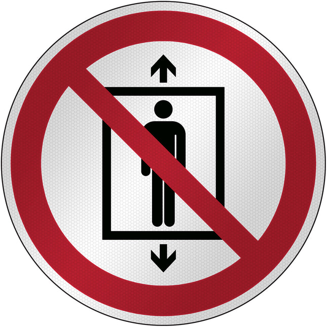 ISO Safety Sign  Do not use this lift for people