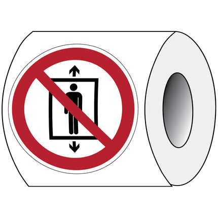 ISO Safety Sign  Do not use this lift for people
