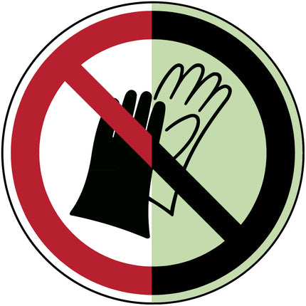 Glowinthedark safety sign