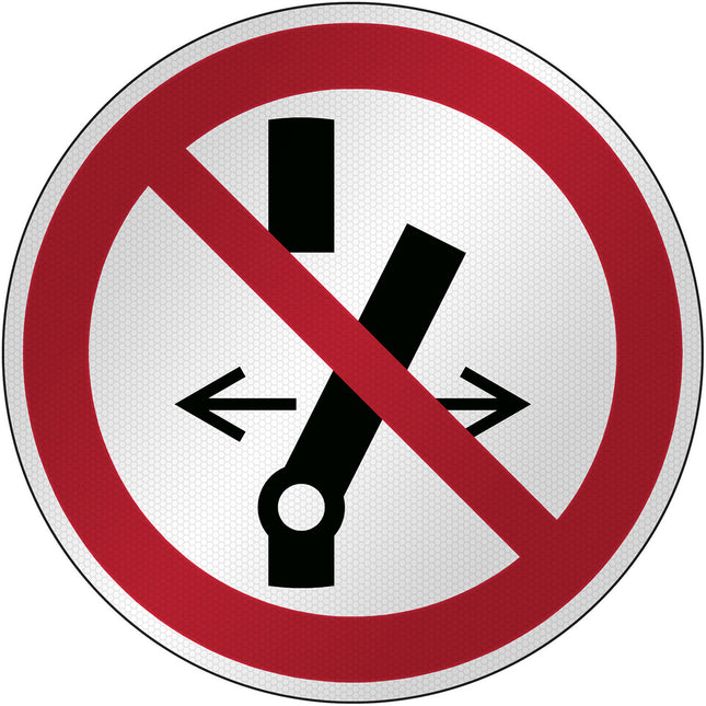 ISO Safety Sign  Do not alter the switch