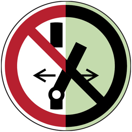 Glowinthedark safety sign