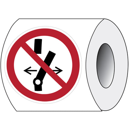 ISO Safety Sign  Do not alter the state of the switch