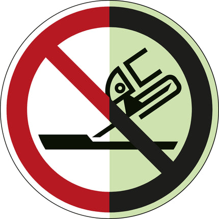 Glowinthedark safety sign