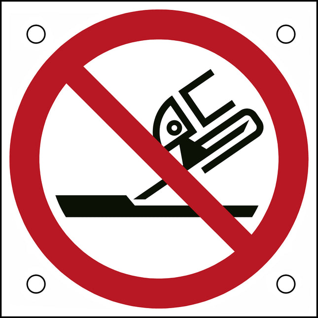 ISO Safety Sign  Do not use for face grinding