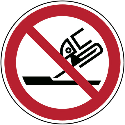 ISO Safety Sign  Do not use for face grinding