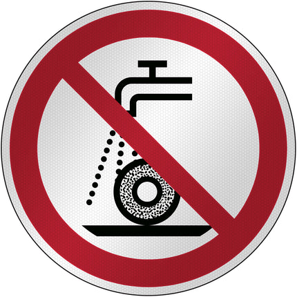ISO Safety Sign  Do not use for wet grinding