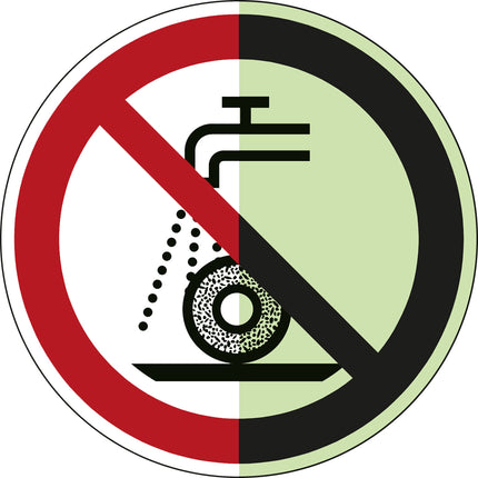 Glowinthedark safety sign