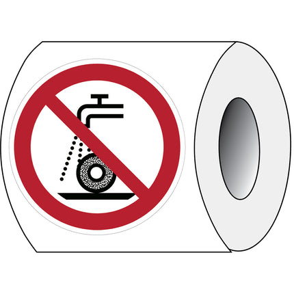 ISO Safety Sign  Do not use for wet grinding