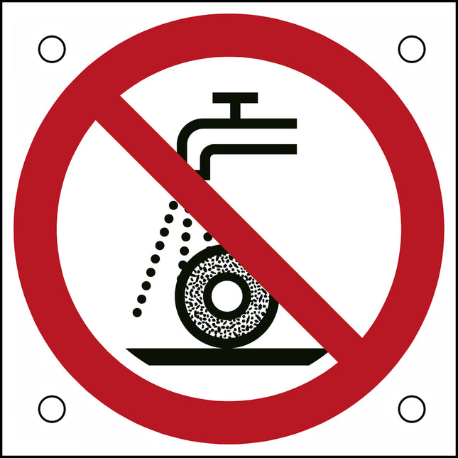 ISO Safety Sign  Do not use for wet grinding