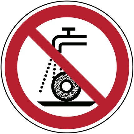 ISO Safety Sign  Do not use for wet grinding