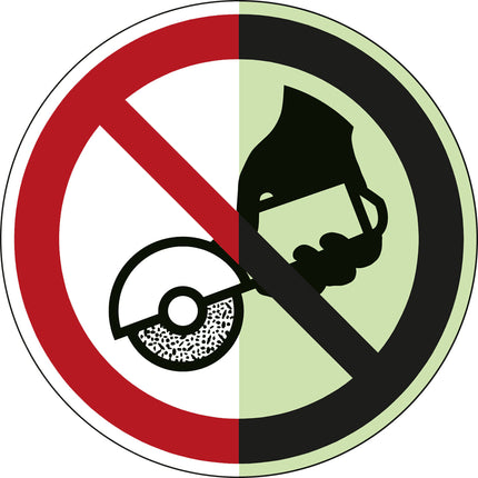 Glowinthedark safety sign