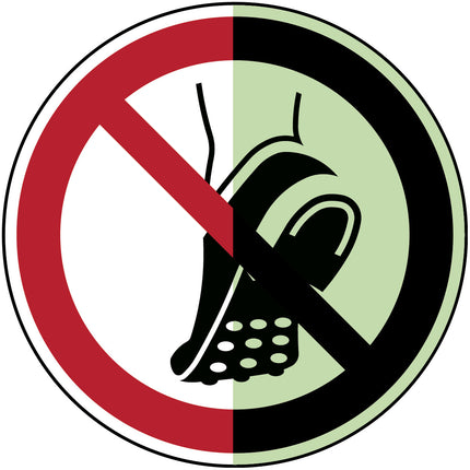 Glowinthedark safety sign
