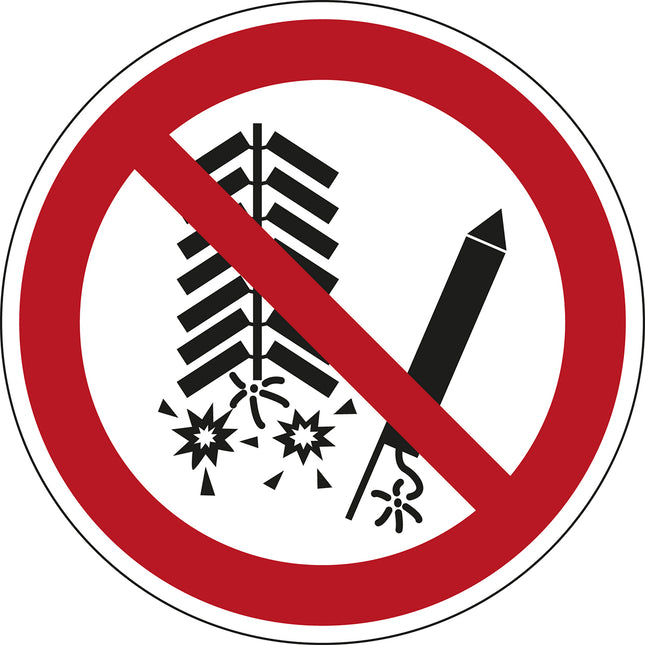 ISO Safety Sign  Do not set off fireworks