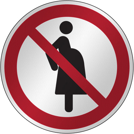 ISO Safety Sign  Not for pregnant women