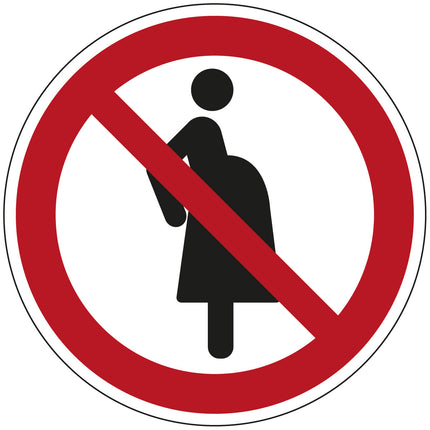 ISO Safety Sign  Not for pregnant women