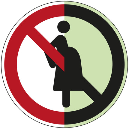 ISO Safety Sign  Not for pregnant women