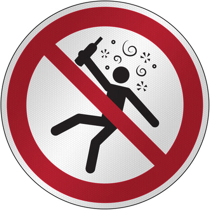 ISO Safety Sign  Not for people in the state of intoxication