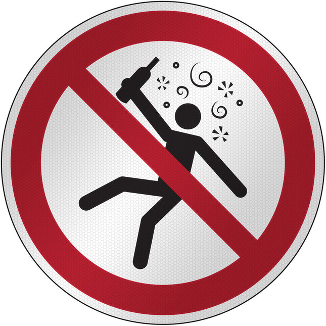 ISO Safety Sign  Not for people in the state of intoxication