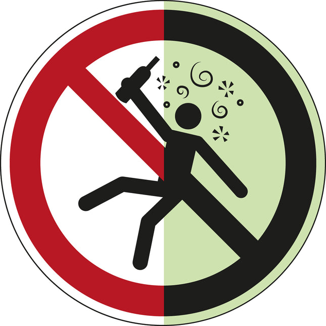ISO Safety Sign  Not for people in the state of intoxication