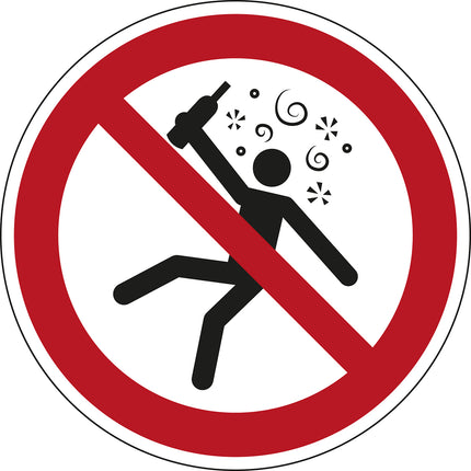 ISO Safety Sign  Not for people in the state of intoxication