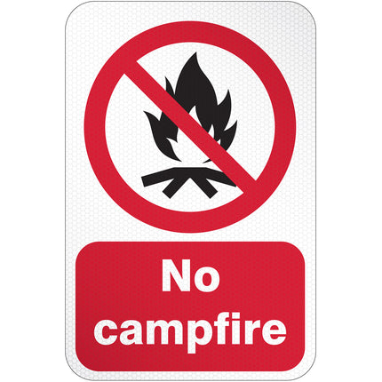 ISO Safety Sign  No Campfire