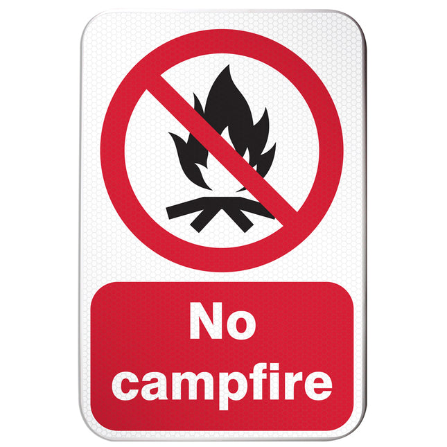 ISO Safety Sign  No Campfire