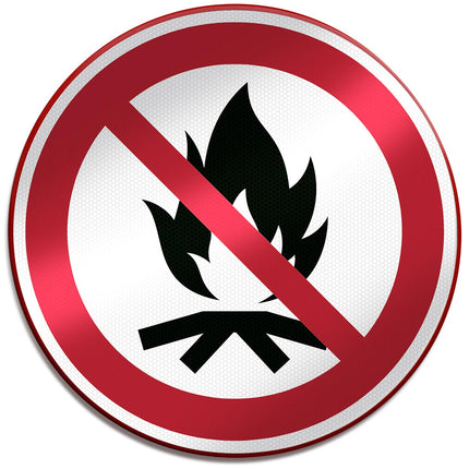 ISO Safety Sign  No Campfire