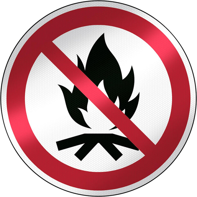 ISO Safety Sign  No Campfire