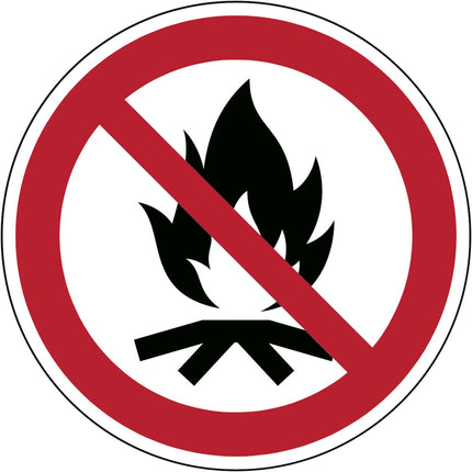 ISO Safety Sign  No Campfire