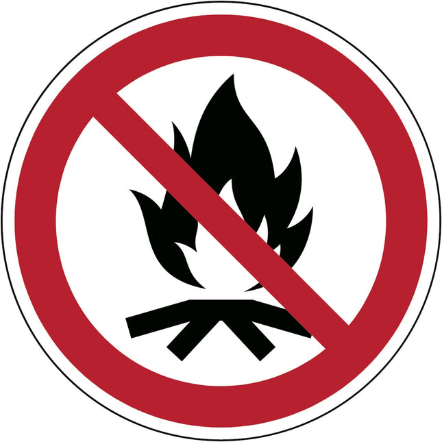 ISO Safety Sign  No Campfire
